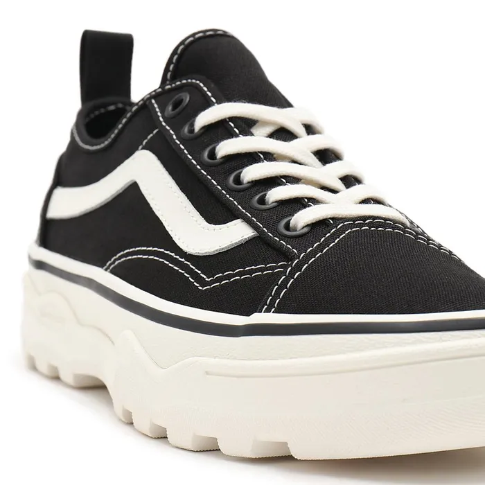 Vans Platform Shoes Women Canvas Sentry Old Skool Wc Shoes Black