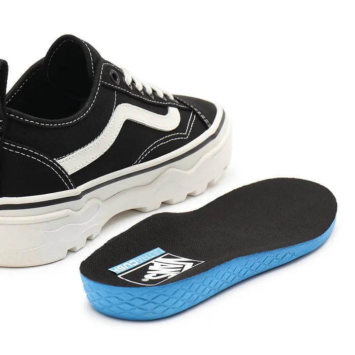 Vans Platform Shoes Women Canvas Sentry Old Skool Wc Shoes Black