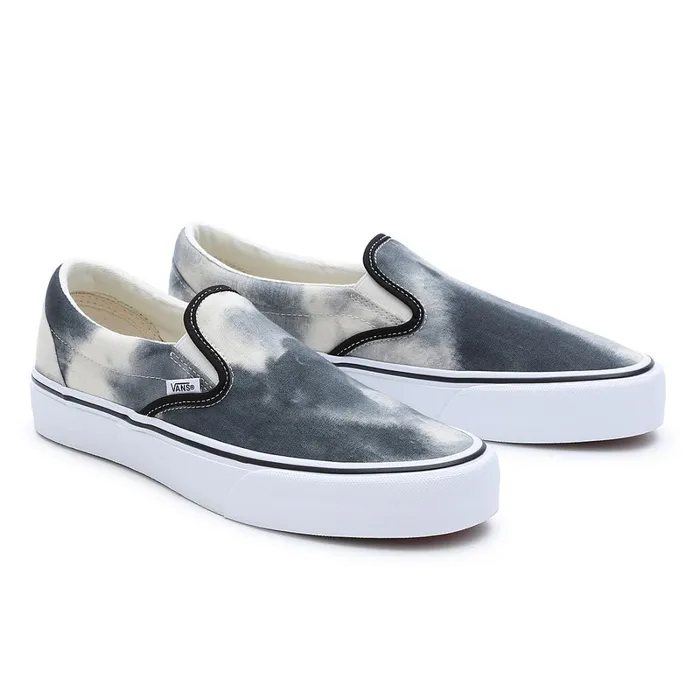 Vans Slipon Shoes Men Bleach Wash SlipOn VR3 Shoes Black