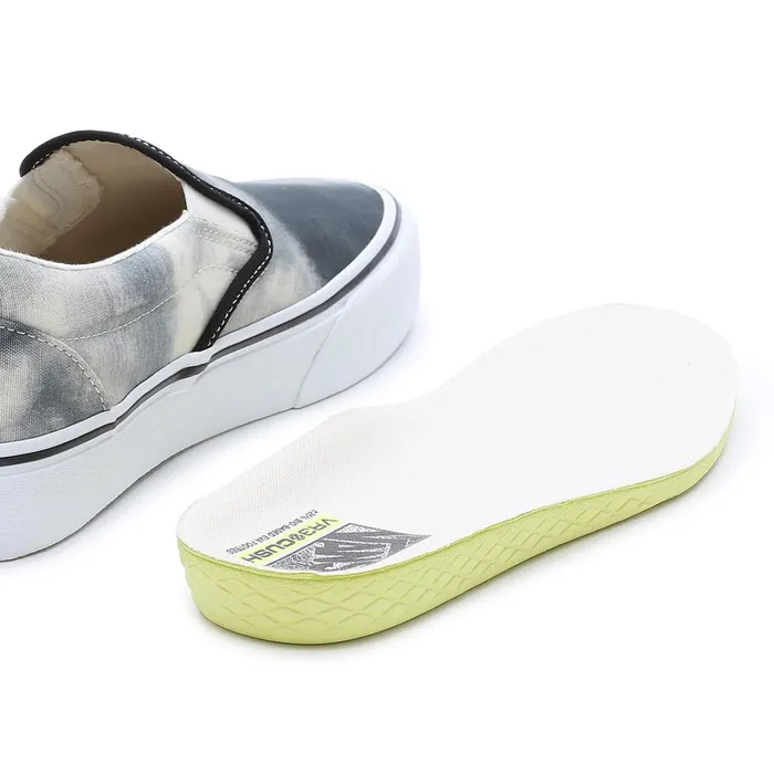 Vans Slipon Shoes Men Bleach Wash SlipOn VR3 Shoes Black