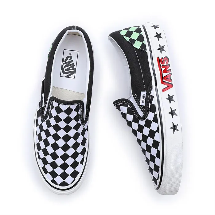Vans Slipon Shoes Men Diamond Check Classic SlipOn 98 DX Shoes Black