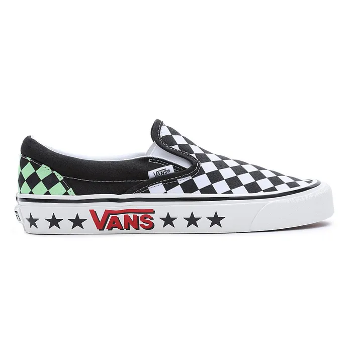Vans Slipon Shoes Men Diamond Check Classic SlipOn 98 DX Shoes Black