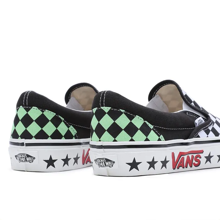Vans Slipon Shoes Men Diamond Check Classic SlipOn 98 DX Shoes Black