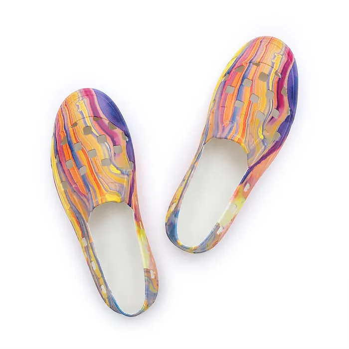 Vans Slipon Shoes Men Resin Rainbow SlipOn TRK Shoes Multicolour