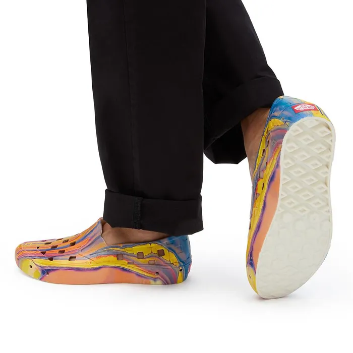 Vans Slipon Shoes Men Resin Rainbow SlipOn TRK Shoes Multicolour