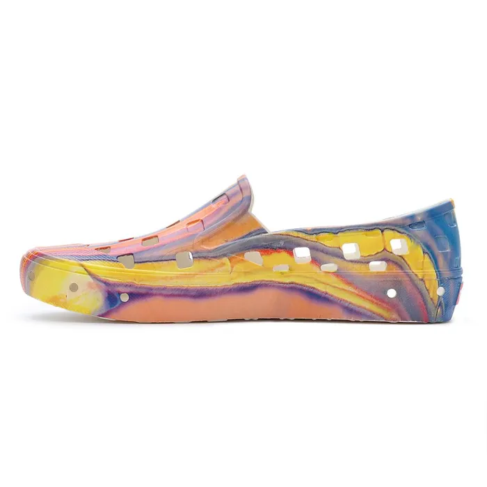 Vans Slipon Shoes Men Resin Rainbow SlipOn TRK Shoes Multicolour