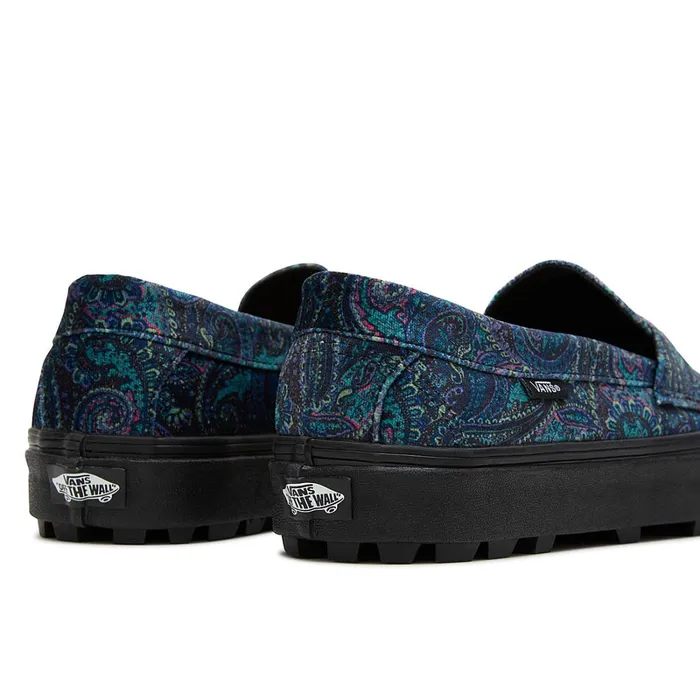 Vans Slipon Shoes Men Style 53 Velvet Shoes Blue