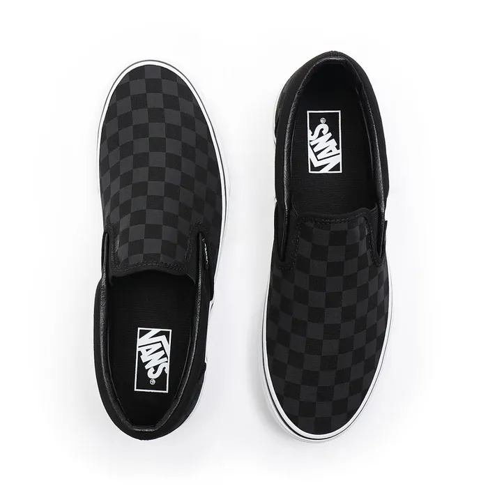Vans Slipon Shoes Women Checkerboard Classic SlipOn Shoes Black