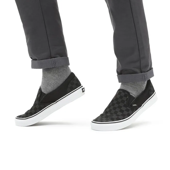 Vans Slipon Shoes Women Checkerboard Classic SlipOn Shoes Black
