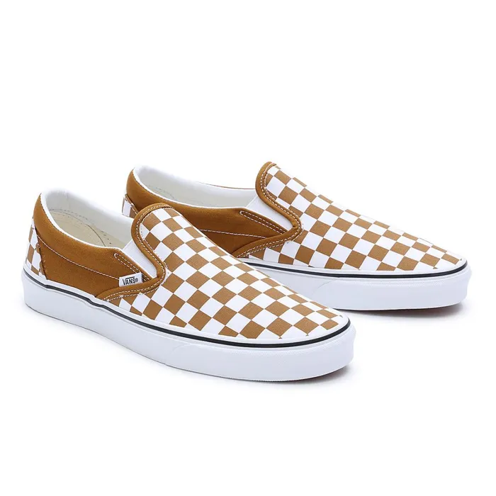 Vans Slipon Shoes Women Color Theory Classic SlipOn Shoes Brown