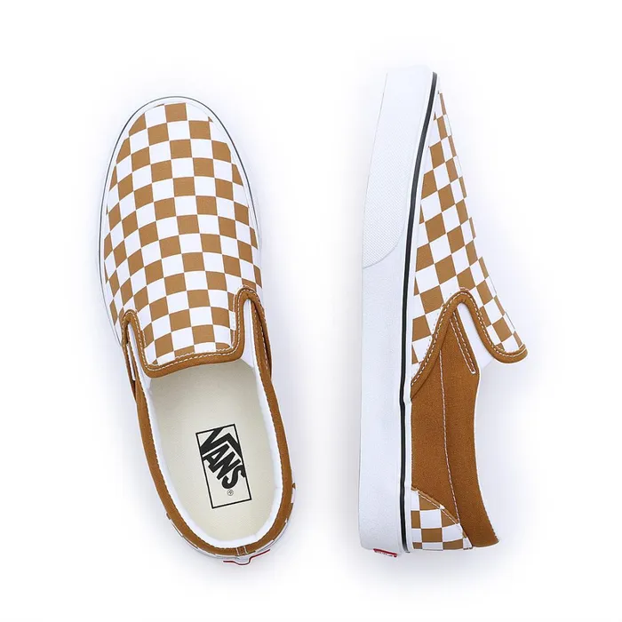 Vans Slipon Shoes Women Color Theory Classic SlipOn Shoes Brown