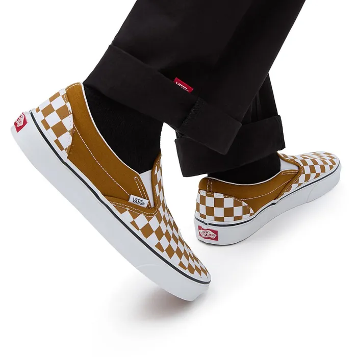Vans Slipon Shoes Women Color Theory Classic SlipOn Shoes Brown