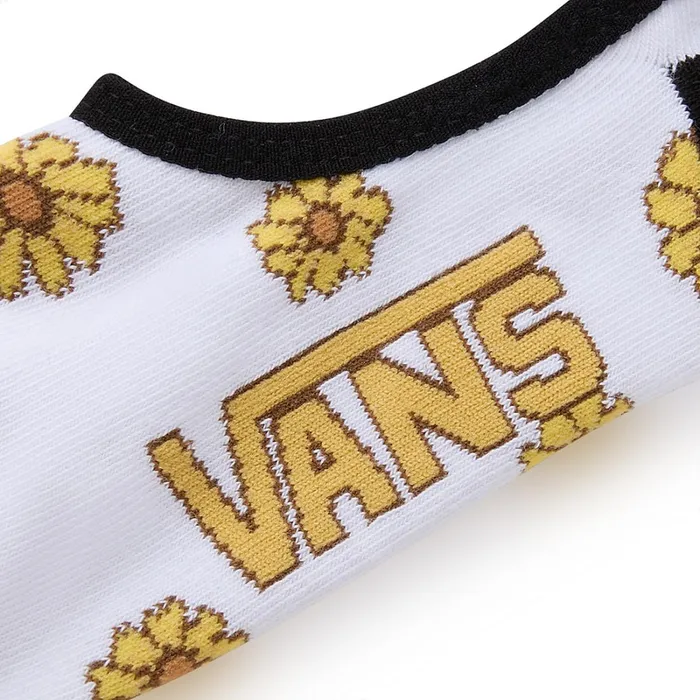 Vans Socks Women Sunflower Animash Canoodle Socks 3 Pairs White