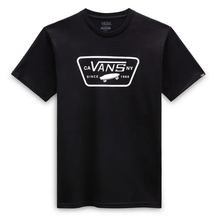 Vans Tshirts and Tanks Men Full Patch TShirt Black White