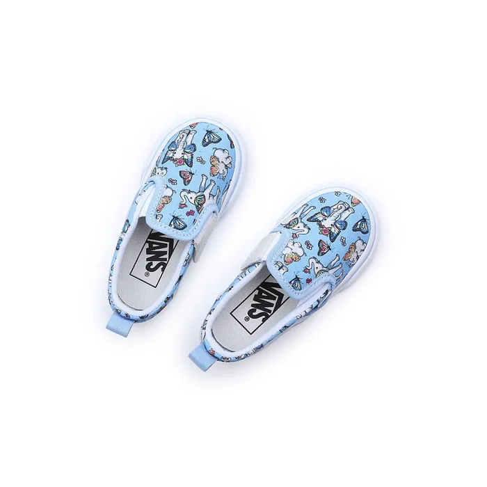 Vans Toddler Shoes 14 Years Kids Toddler SlipOn Hook And Loop Shoes 14 Years Blue