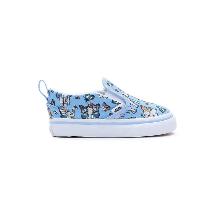 Vans Toddler Shoes 14 Years Kids Toddler SlipOn Hook And Loop Shoes 14 Years Blue
