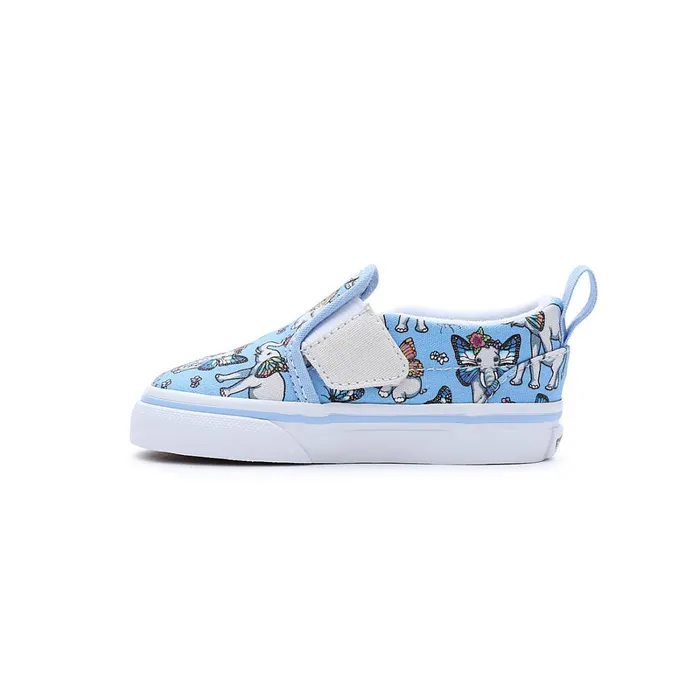Vans Toddler Shoes 14 Years Kids Toddler SlipOn Hook And Loop Shoes 14 Years Blue