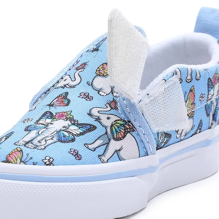 Vans Toddler Shoes 14 Years Kids Toddler SlipOn Hook And Loop Shoes 14 Years Blue