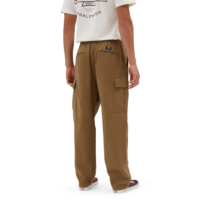 Vans Trousers and Jeans Men Range Cargo Baggy Tapered Elastic Trousers Brown