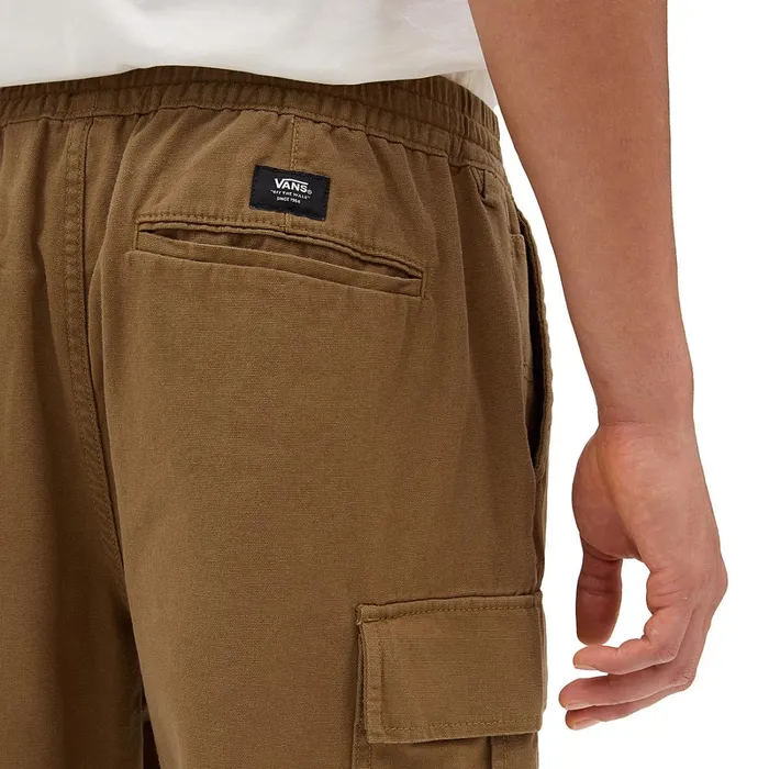 Vans Trousers and Jeans Men Range Cargo Baggy Tapered Elastic Trousers Brown