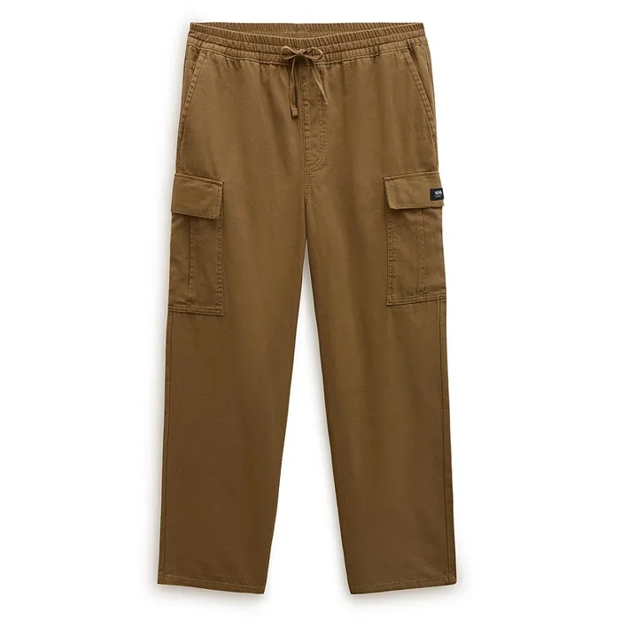 Vans Trousers and Jeans Men Range Cargo Baggy Tapered Elastic Trousers Brown