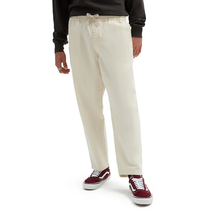 Vans Trousers and Jeans Men Range Loose Cropped Elastic Waist Trousers White