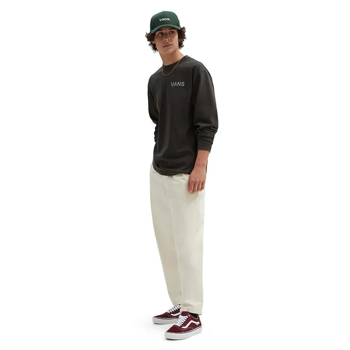 Vans Trousers and Jeans Men Range Loose Cropped Elastic Waist Trousers White