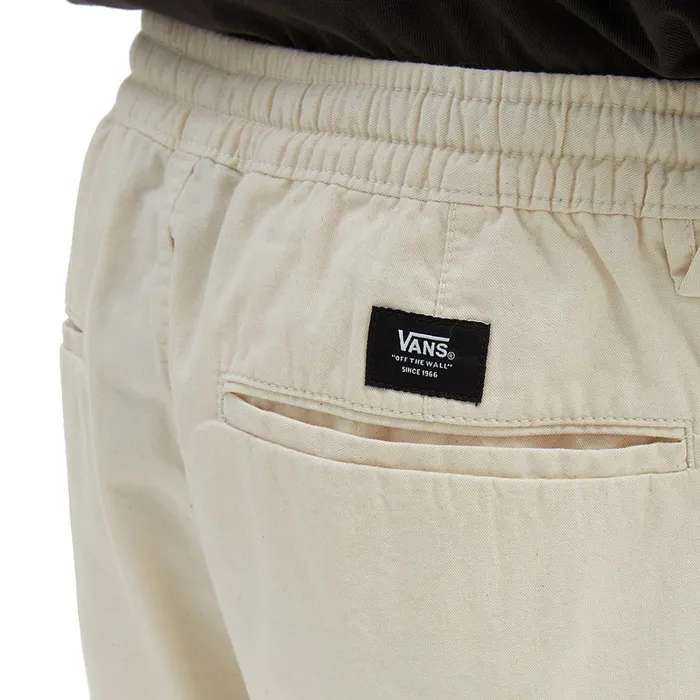 Vans Trousers and Jeans Men Range Loose Cropped Elastic Waist Trousers White