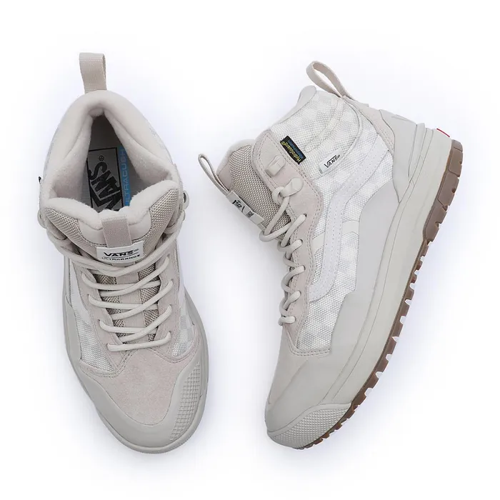 Vans Ultrarange Shoes Women UltraRange EXO Hi MTE2 Checkerboard Shoes Green Beige