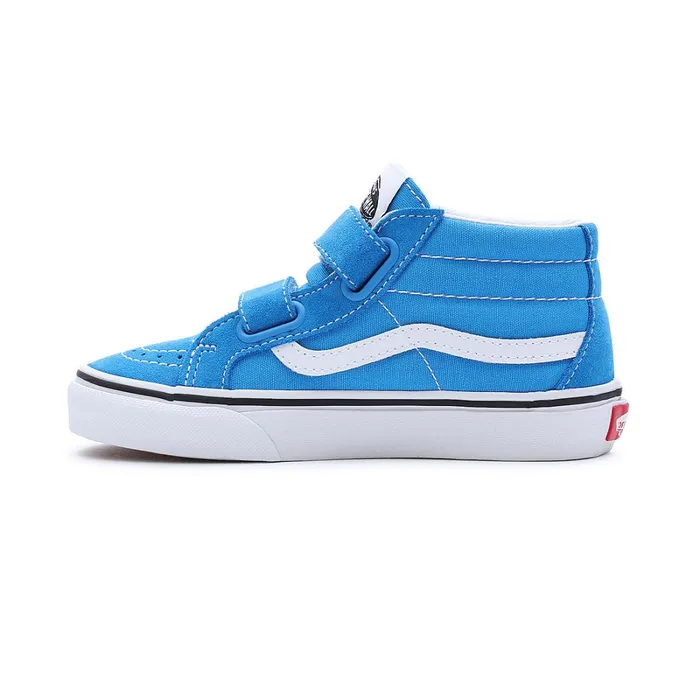 Vans View All Kids Sk8Mid Reissue Hook And Loop Shoes 48 Years Blue