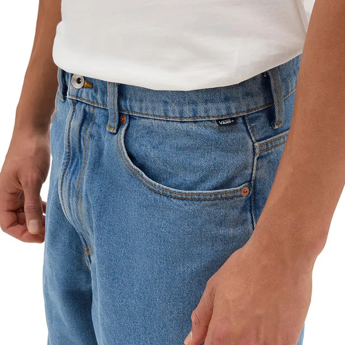 Vans View All Men Check5 Baggy Denim Trousers Blue
