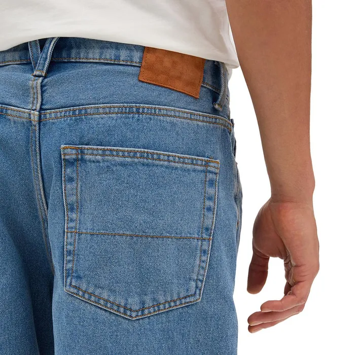 Vans View All Men Check5 Baggy Denim Trousers Blue