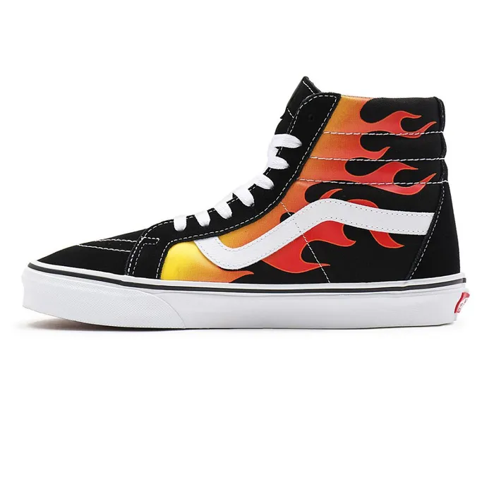 Vans View All Men Flame Sk8Hi Reissue Shoes Black