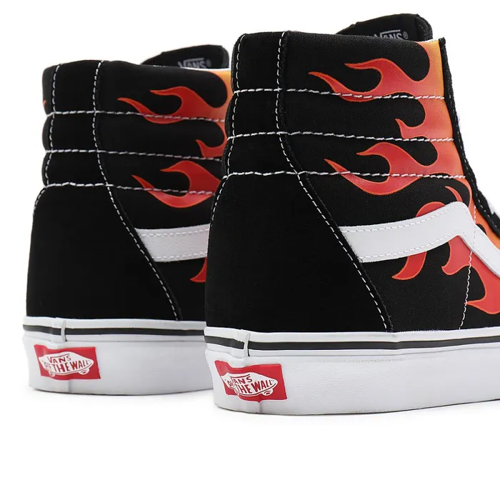 Vans View All Men Flame Sk8Hi Reissue Shoes Black