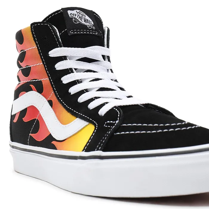 Vans View All Men Flame Sk8Hi Reissue Shoes Black
