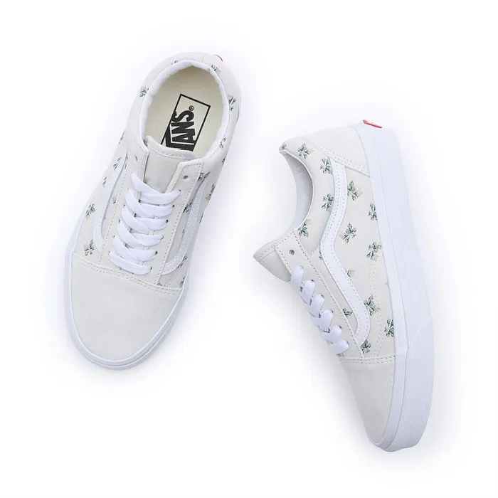 Vans View All Men Floral Old Skool Shoes White