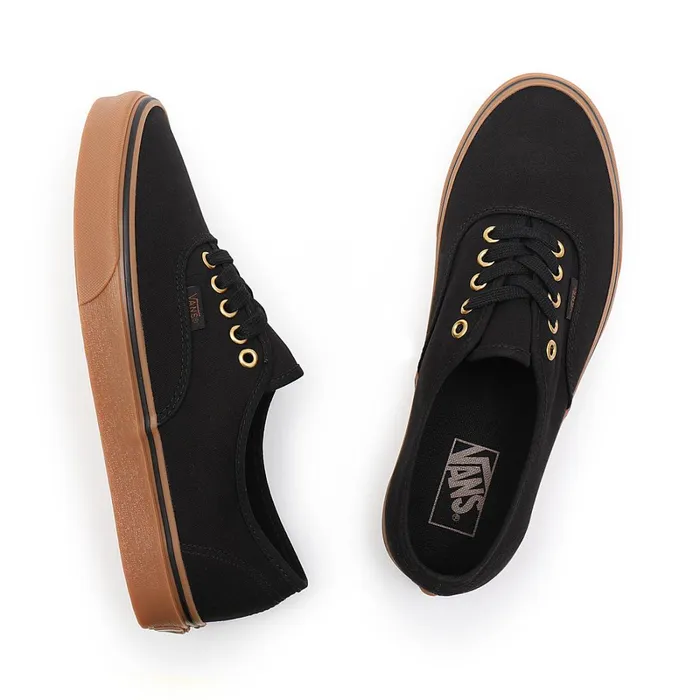 Vans View All Men Gum Authentic Shoes Black Brown