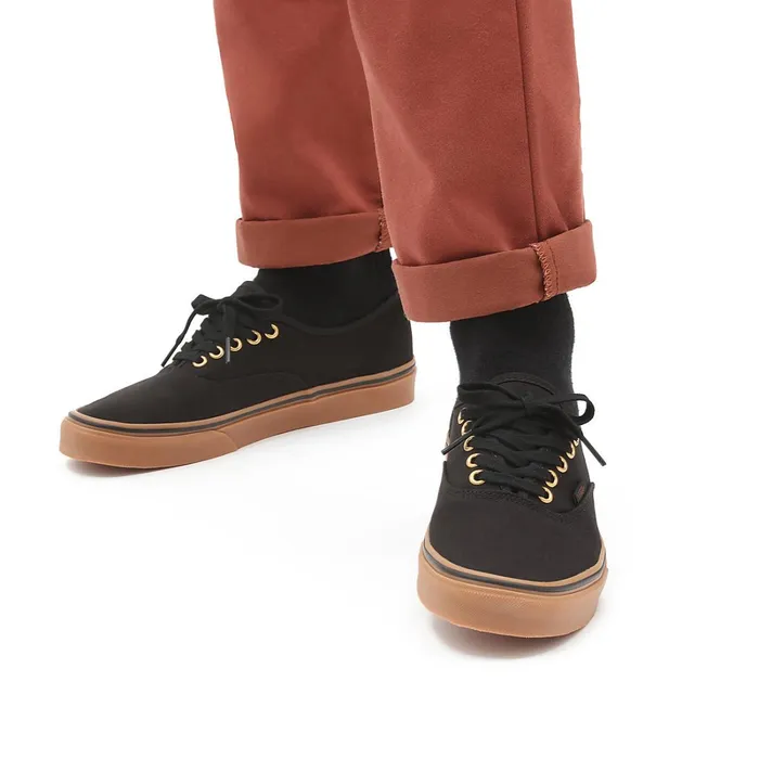 Vans View All Men Gum Authentic Shoes Black Brown