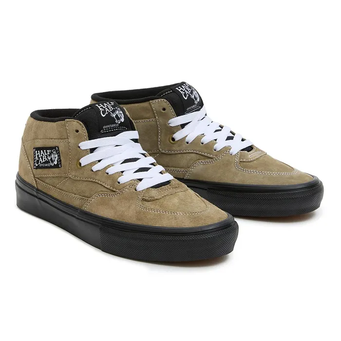 Vans View All Men Skate Half Cab Pig Suede Shoes Green