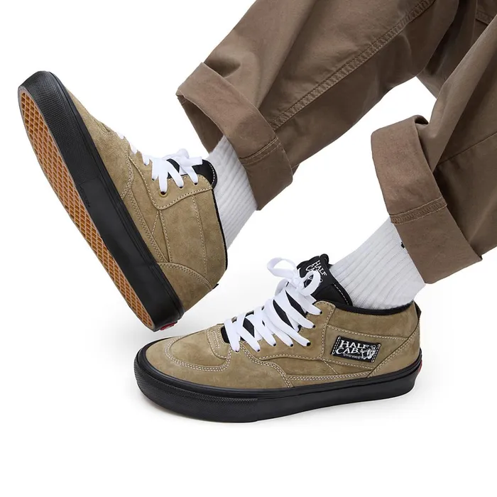 Vans View All Men Skate Half Cab Pig Suede Shoes Green