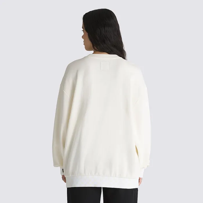 Vans View All Women Disney X Swan Song Oversized Long Sleeve Crew Sweatshirt White