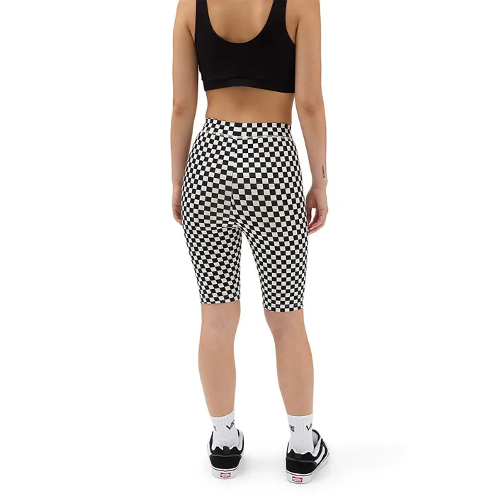 Vans View All Women Flying V Print Legging Shorts Black White