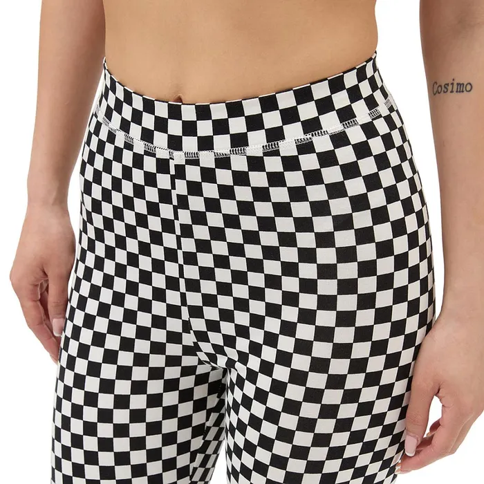 Vans View All Women Flying V Print Legging Shorts Black White