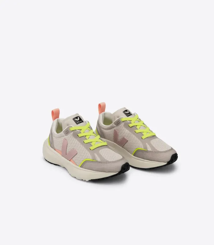 VEJA Canary Kids CANARY ELASTIC LACES ALVEOMESH NATURAL BABE