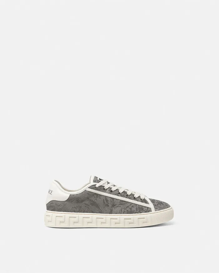 Versace Barocco Greca Sneakers Beige Men Greca