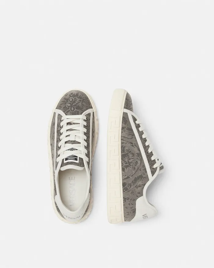 Versace Barocco Greca Sneakers Beige Men Greca