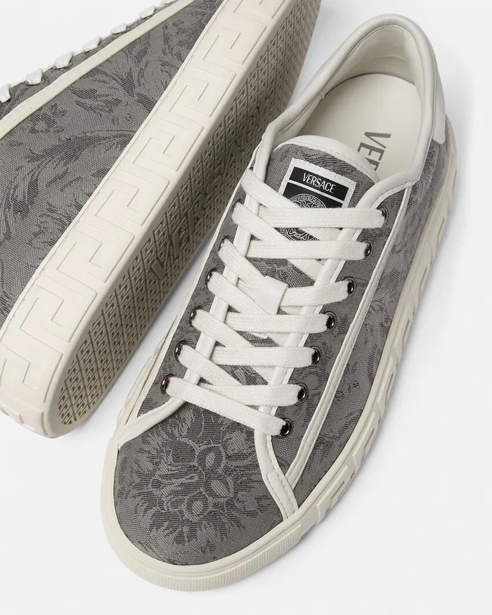 Versace Barocco Greca Sneakers Beige Men Greca