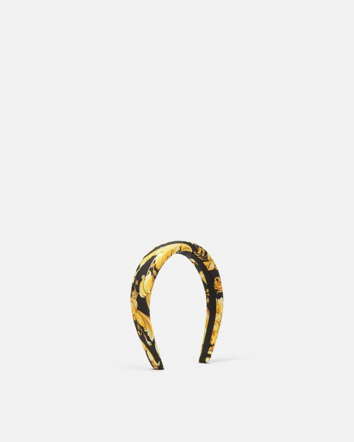 Versace Barocco Headband Blackprint Women Hair Accessories