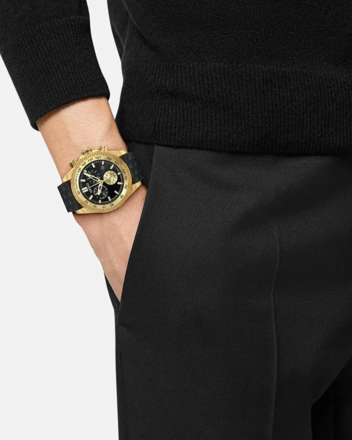 Versace Chrono X Watch Blackgold Men Watches
