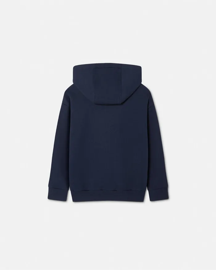 Versace Crystal Medusa Hoodie Blue Kids Knitwear and Sweatshirts
